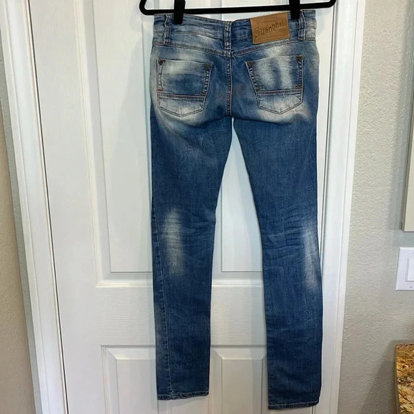 Takeshy Kurosawa Distressed Sandblasted Jeans Made in Italy 100% Cotton 29 29x33 - Picture 3 of 13